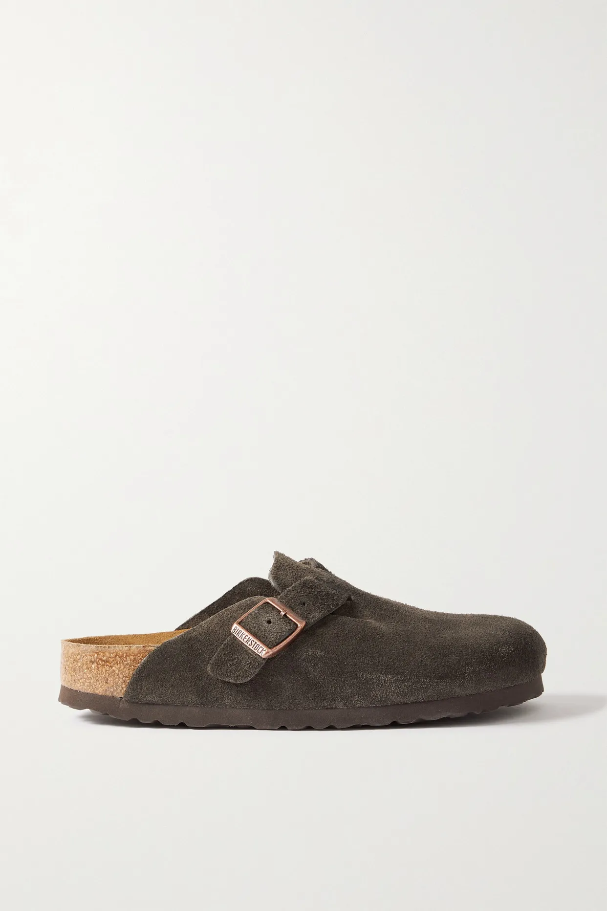 Boston Suede Mules In Mocha