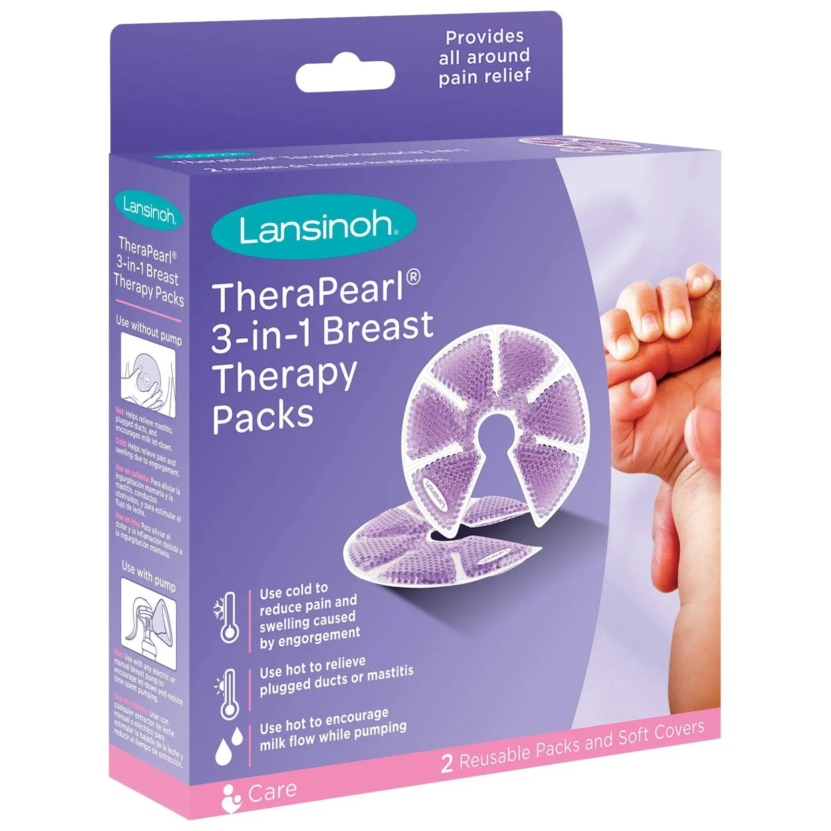 Lansinoh TheraPearl 3-in-1 Breast Therapy