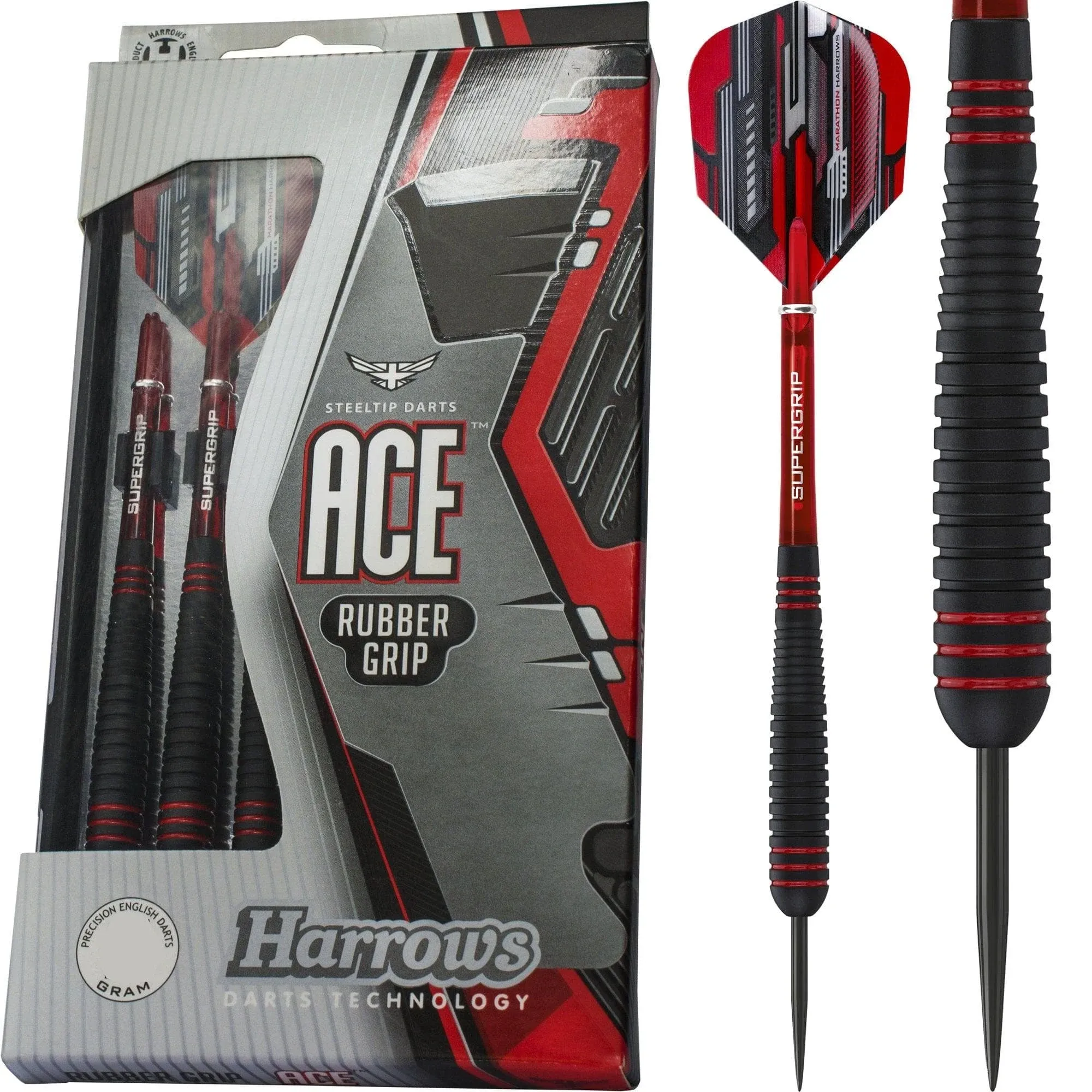 Harrows Ace Rubber Coated Brass Darts - 22g