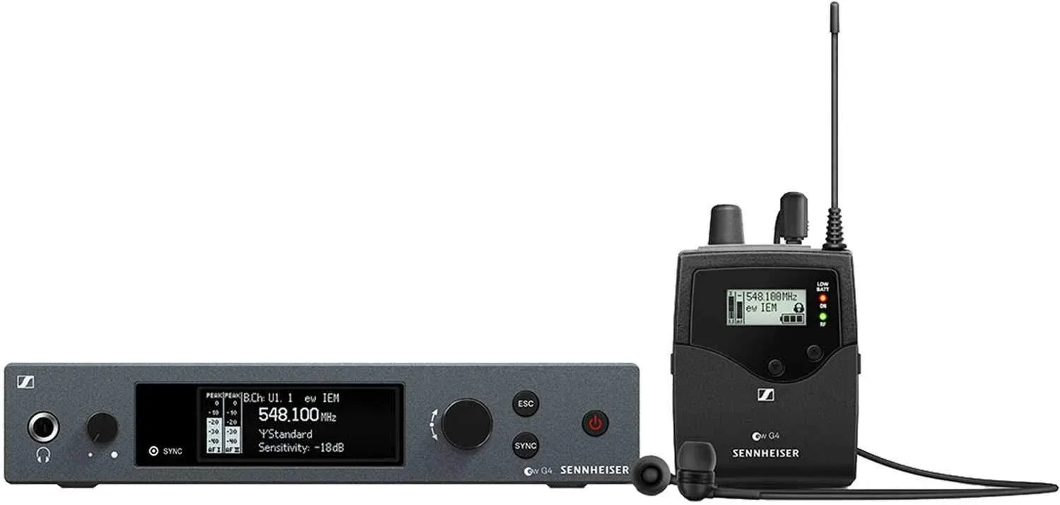 Sennheiser EK IEM G4 Stereo Bodypack Receiver with IE 4 Earphones (A1-Band: 470-516 MHz) | Reverb