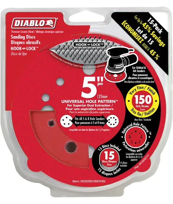 Diablo 5" ROS Disc Hook & Lock™ Project Pack Refinish (7-Pack)