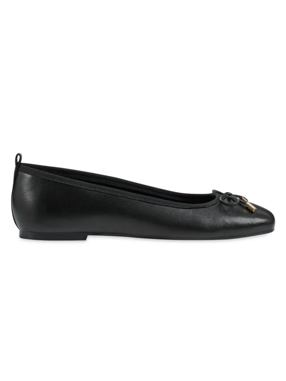 UBET LEATHER BOW BALLERINA FLATS