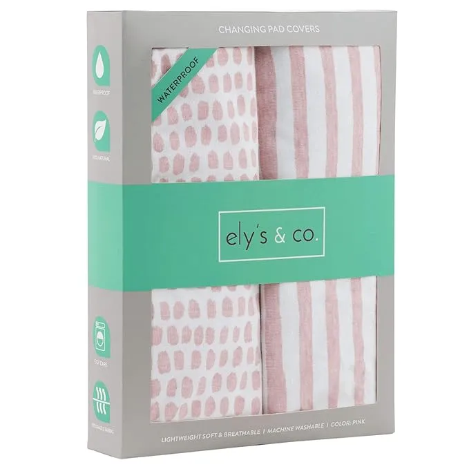 ely's & Co. Baby Fitted Waterproof Changing Pad Cover Sheets