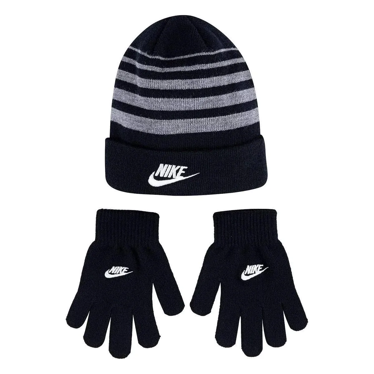 Nike boys beanie hat/glove set