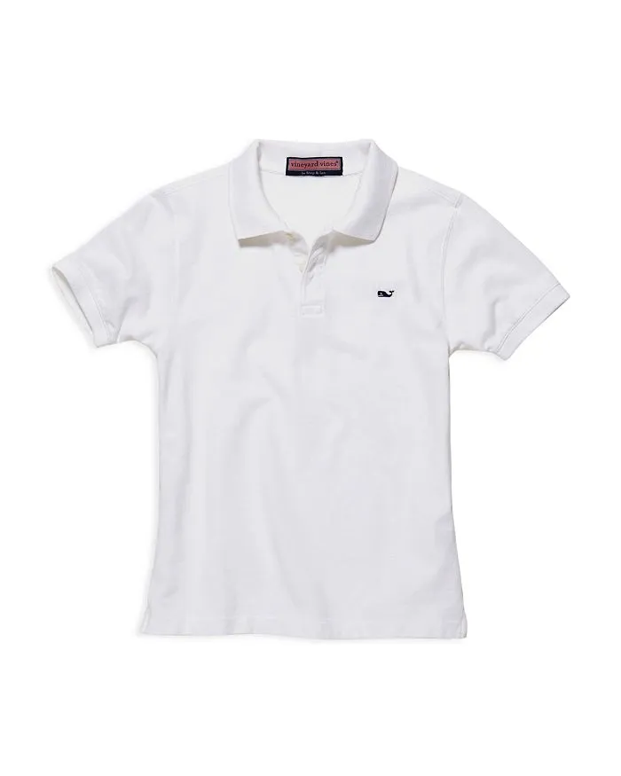 Shop Vineyard Vines Classic Piqué Cotton Polo In White Cap