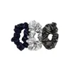 Slip Silk Large Scrunchies - Midnight (Pack of 3)