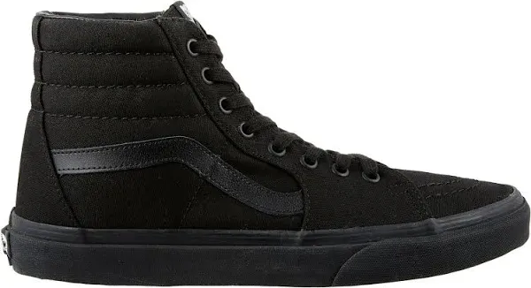 RARE Vans sk8 hi black/black/bl<wbr/>ack 