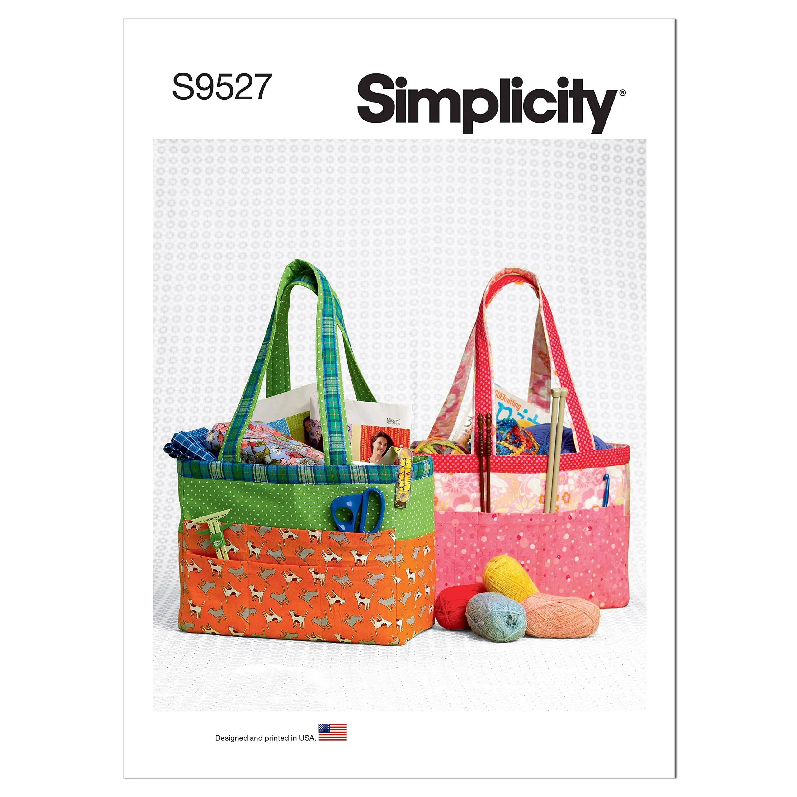 SIMPLICITY CRAFT PATTERN 9527  FABRIC ORGANIZER  BAGS TO MAKE   UNCUT