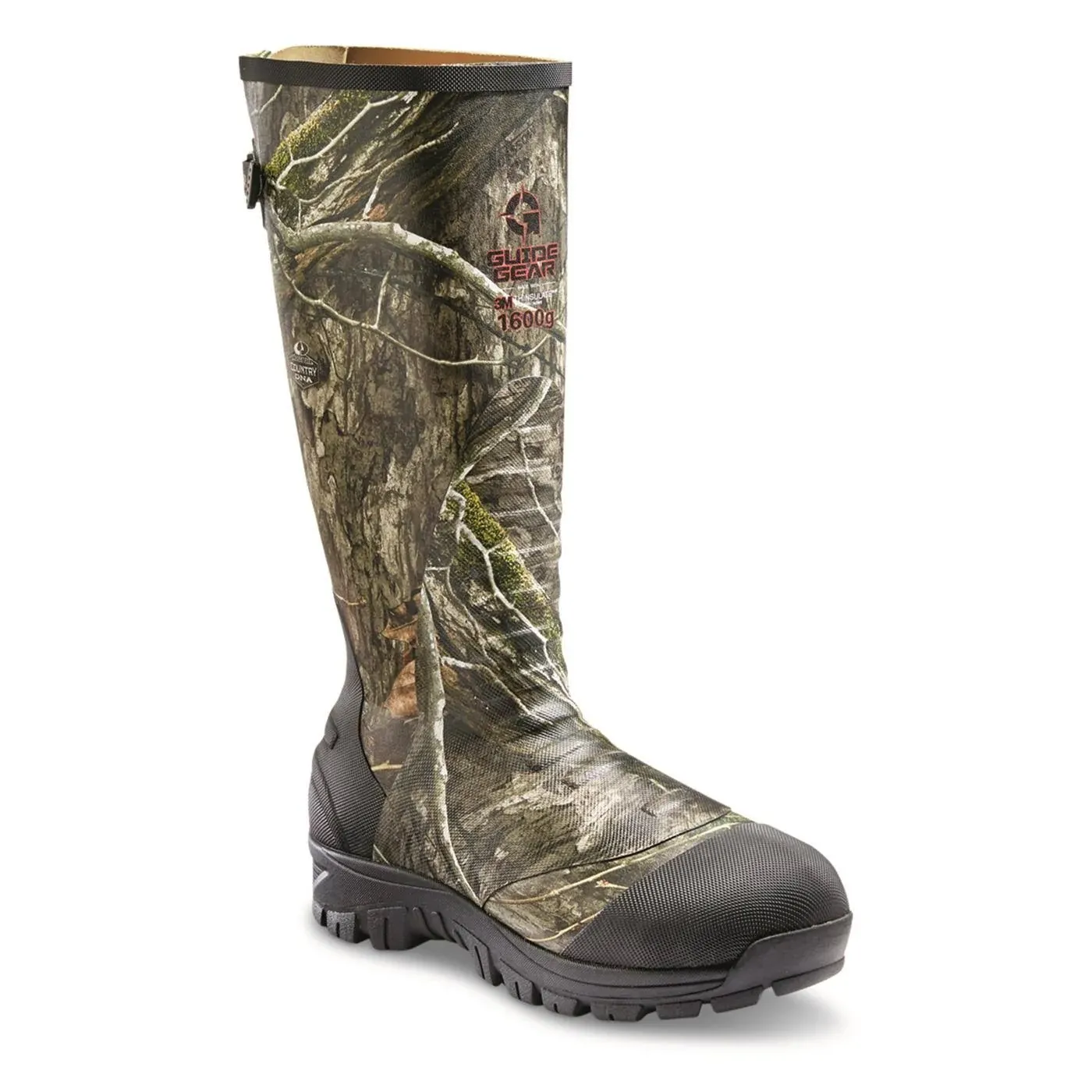 Guide Gear Men's Ankle Fit Camo Hunting Insulated Rubber Boots Waterproof Muck Rain Shoes