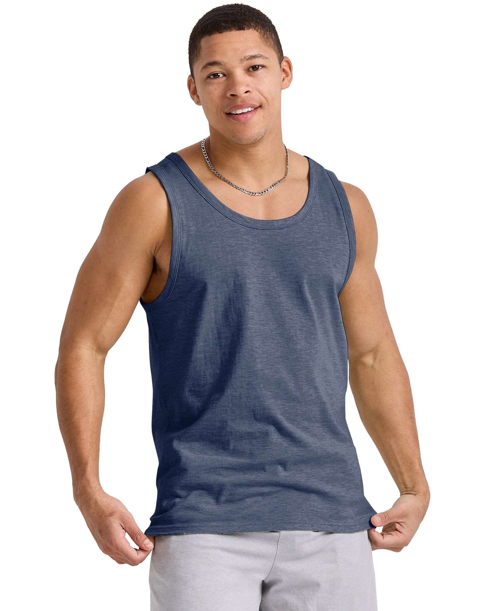 Hanes Men's & Big Men's Active Tri-Blend Originals Tank Top