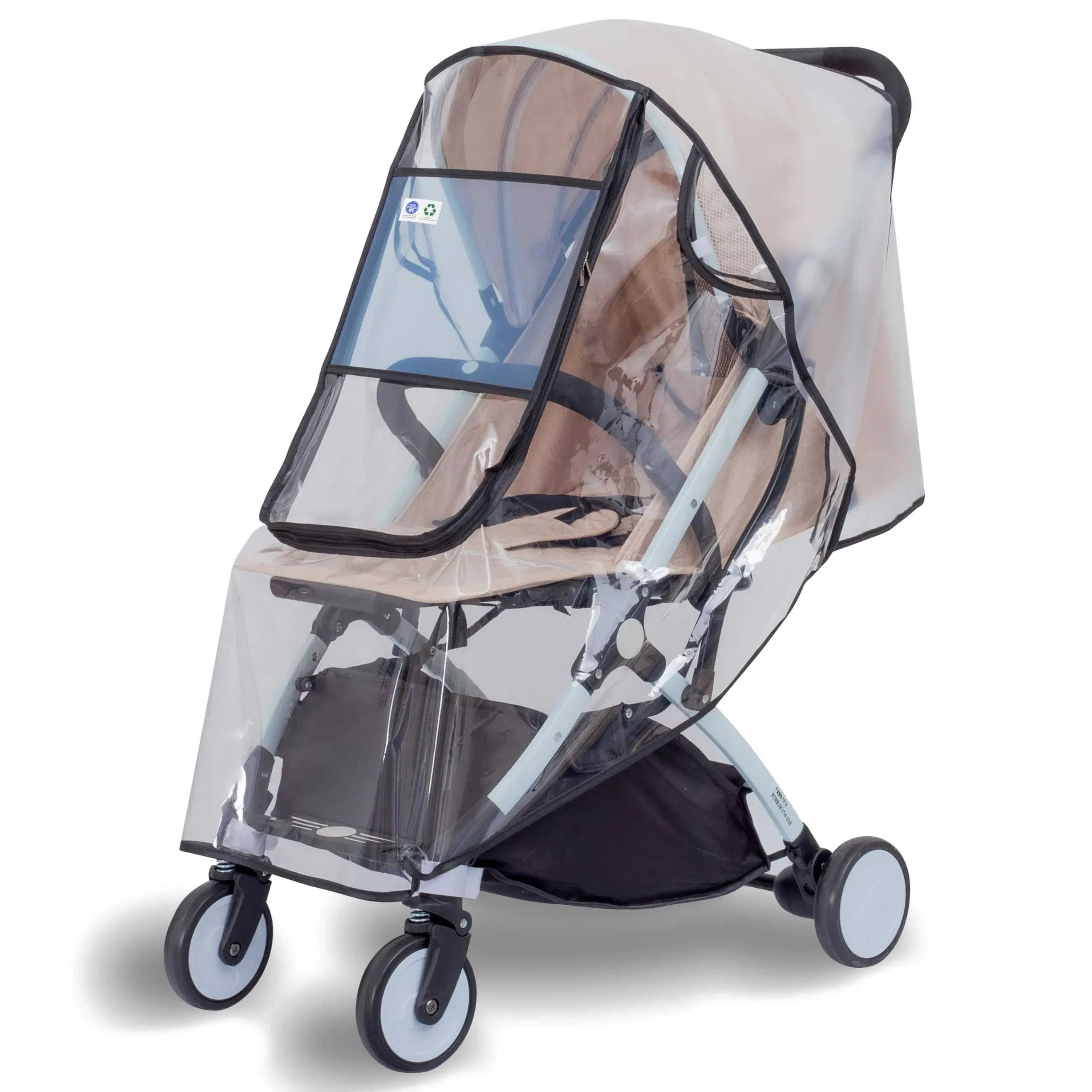 Bemece Stroller Rain Cover Universal, Baby Travel Weather Shield, Windproof Wate