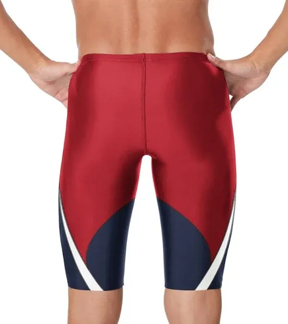 Speedo Men's Standard Swimsuit Jammer Endurance+ Splice Team Colors