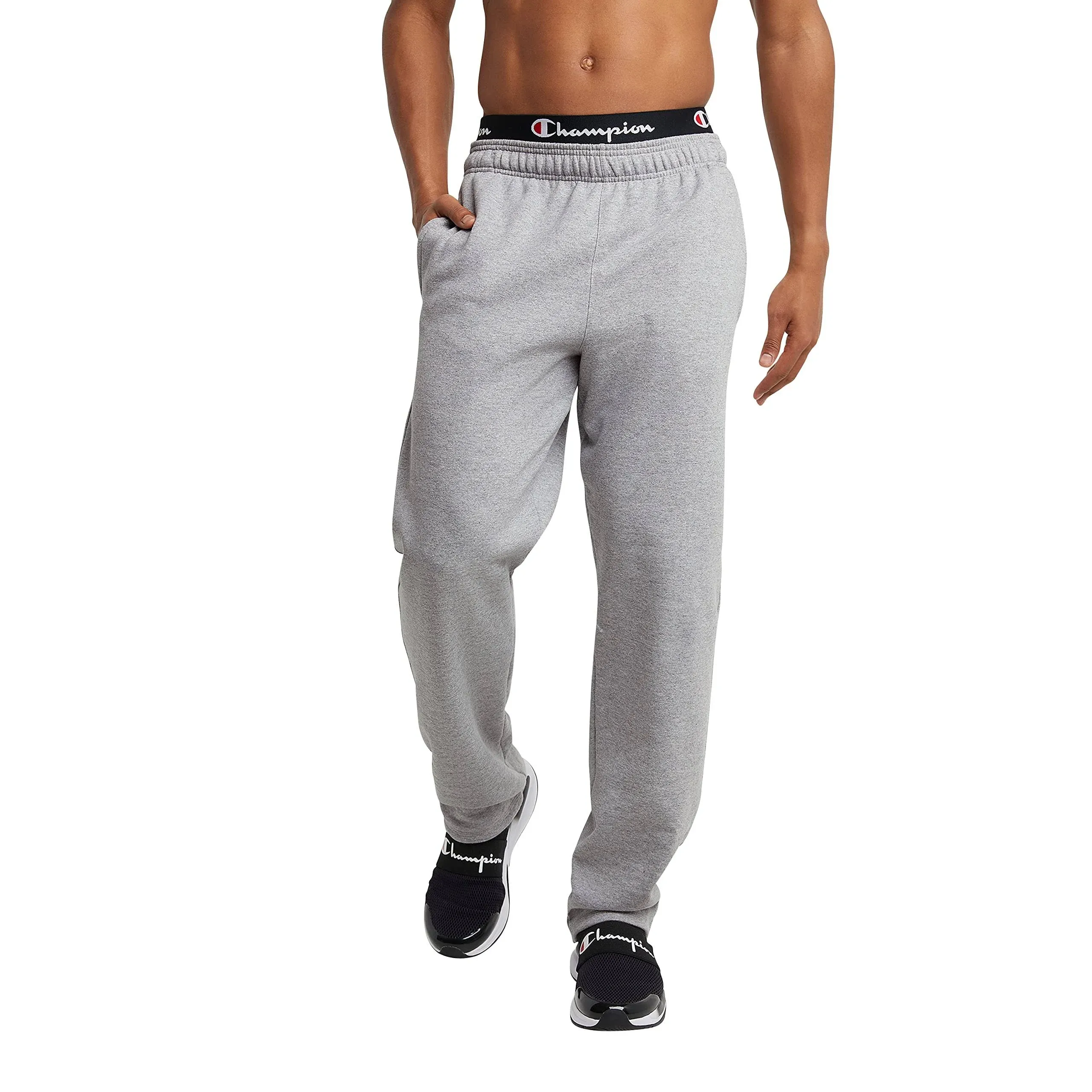 Men's Powerblend Sweats Open Bottom Pants