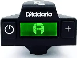 D'Addario Guitar Tuner - NS Micro Soundhole Tuner - Fits in Guitar Sound Hole - For Acoustic Guitars, Ukuleles - Non Marring Sound Hole Clip - Quick & Accurate Tuning