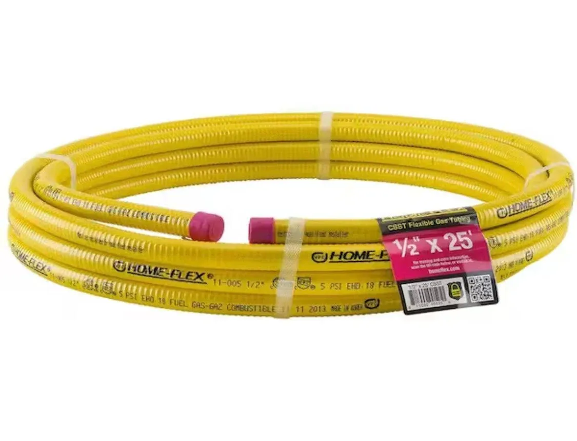 Home-Flex 1/2 in. Dia. x 25 ft. L CSST Flexible Gas Tubing