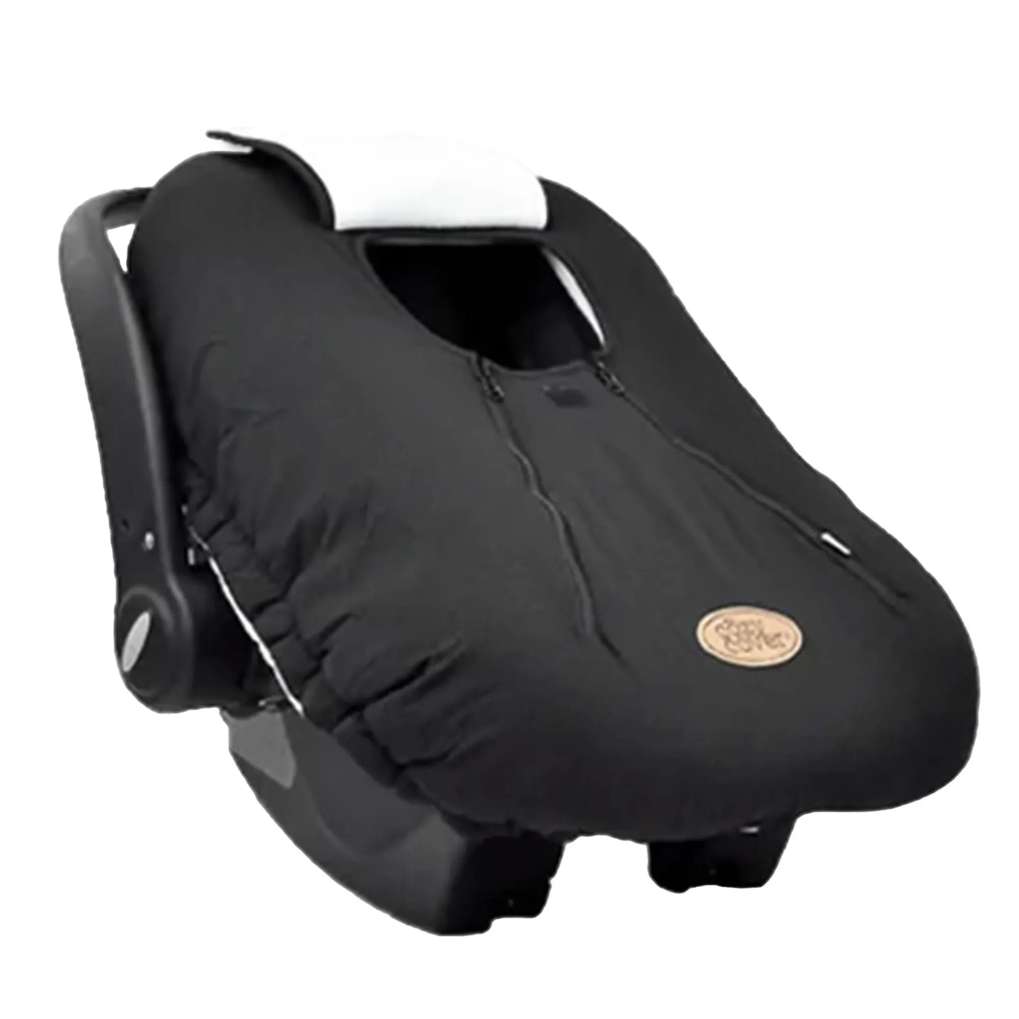 Cozy Cover Infant Car Seat Cover - The Industry Leading Infant Carrier Cover Trusted by Over 5.5 Million Moms Worldwide for Keeping Your Baby Cozy & Warm (Black)