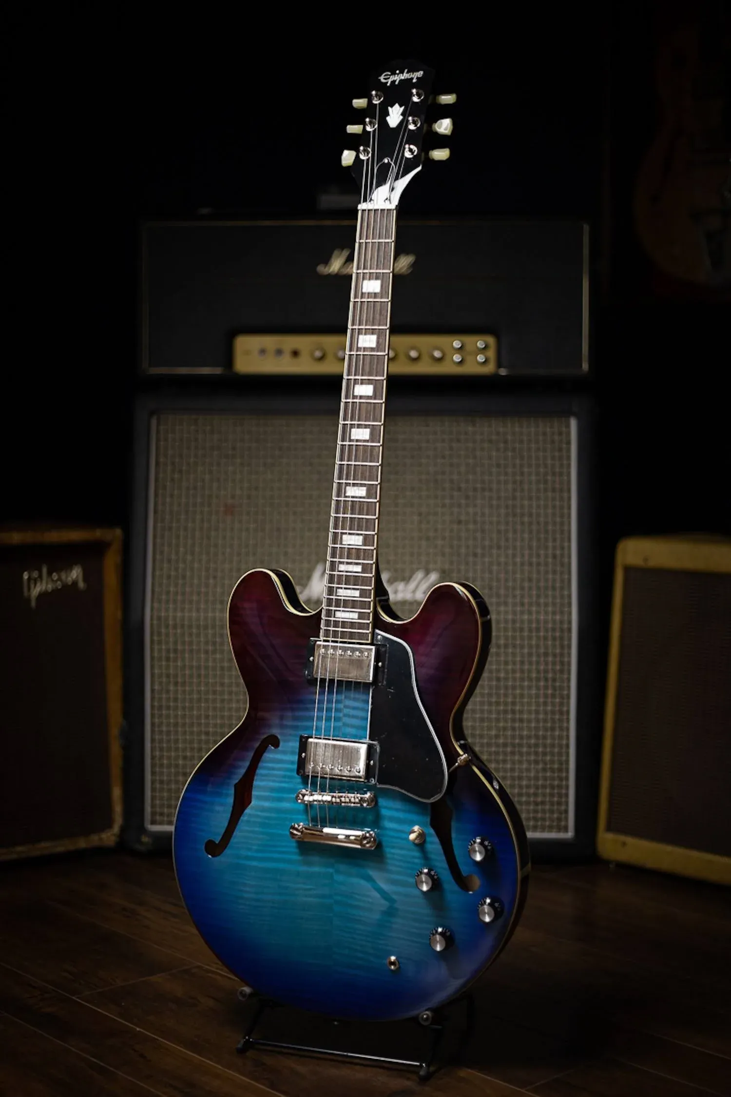 Epiphone ES-335 Figured Blueberry Burst Electric Guitar