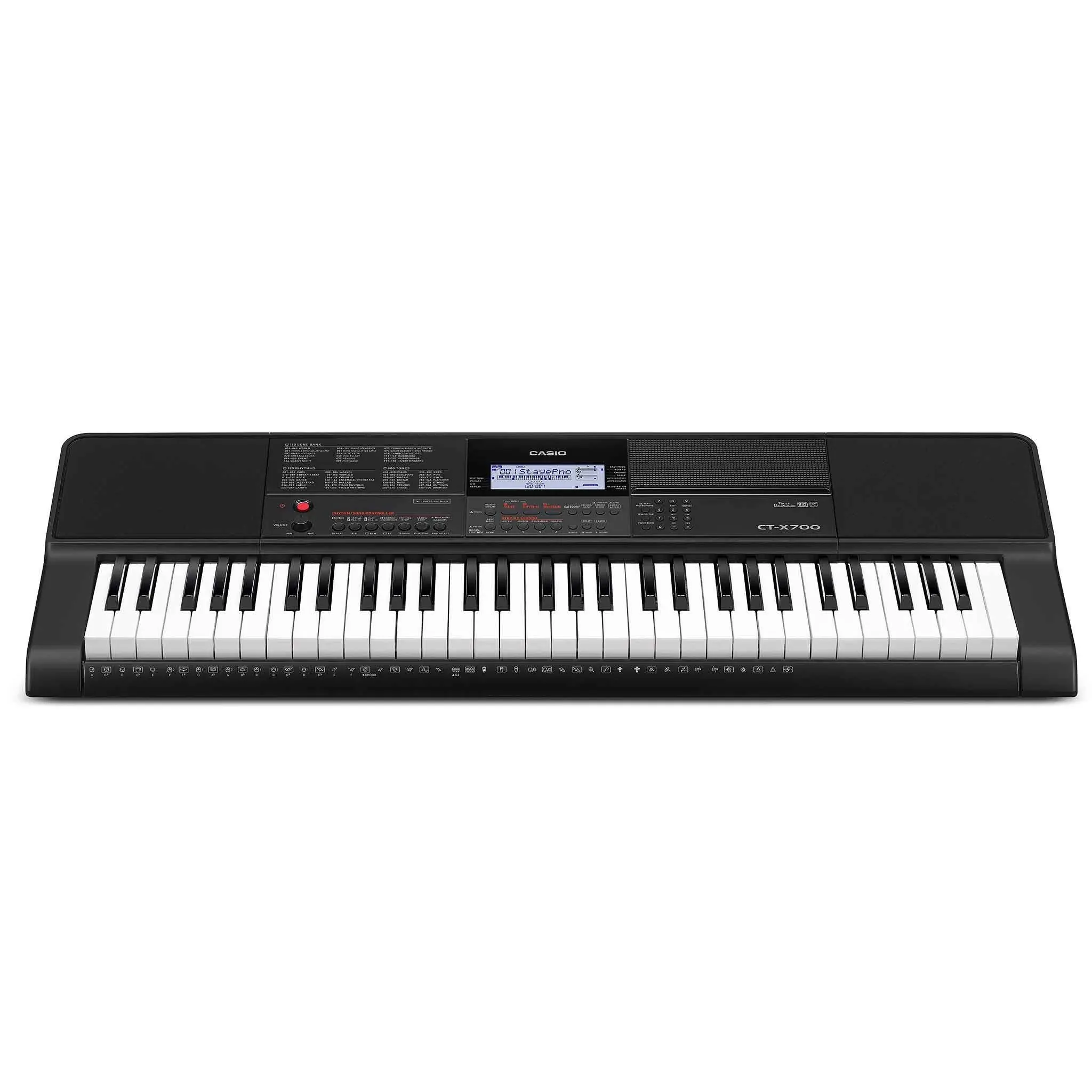 Casio CT-X700 61-Key Portable Keyboard, Black