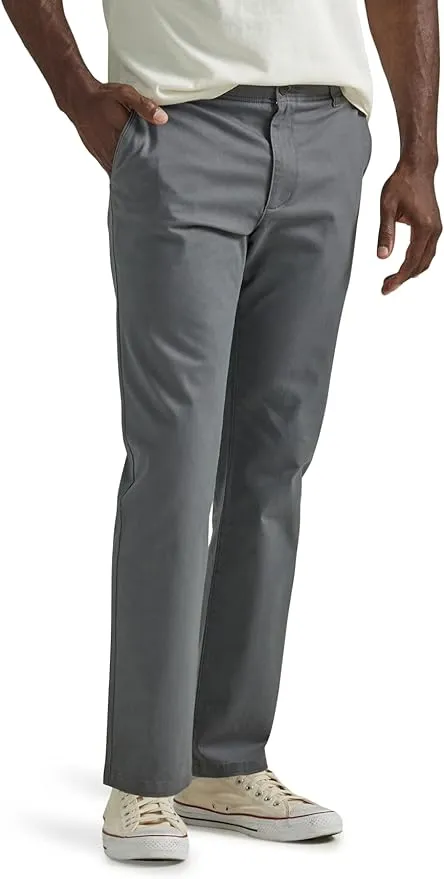 Lee Men s Extreme Motion Flat Front Slim Straight Pant with Wrinkle Resist