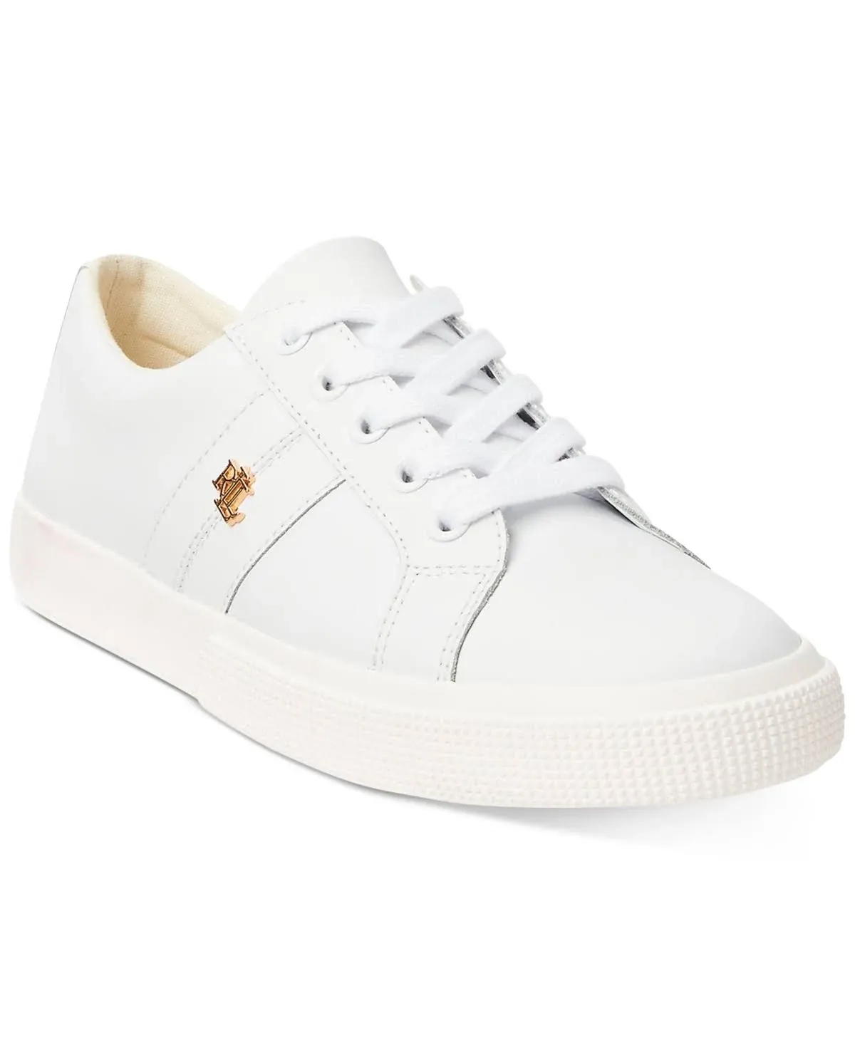 Lauren Ralph Lauren Women's Janson II Nappa Leather Sneakers, 6.5M