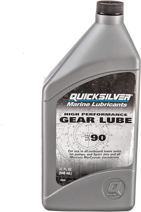 Quicksilver, Mercury Marine 858064Q01 SAE 90 Yüksek Performanslı Dişli Yağı, 32 oz.