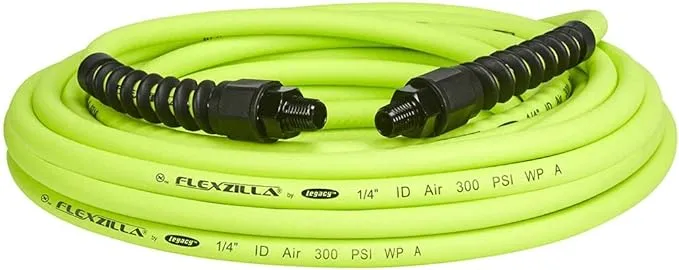 Flexzilla HFZP1425YW2 1/4" X 25' Flexzilla® Air Hose 1/4" MNPT Ends