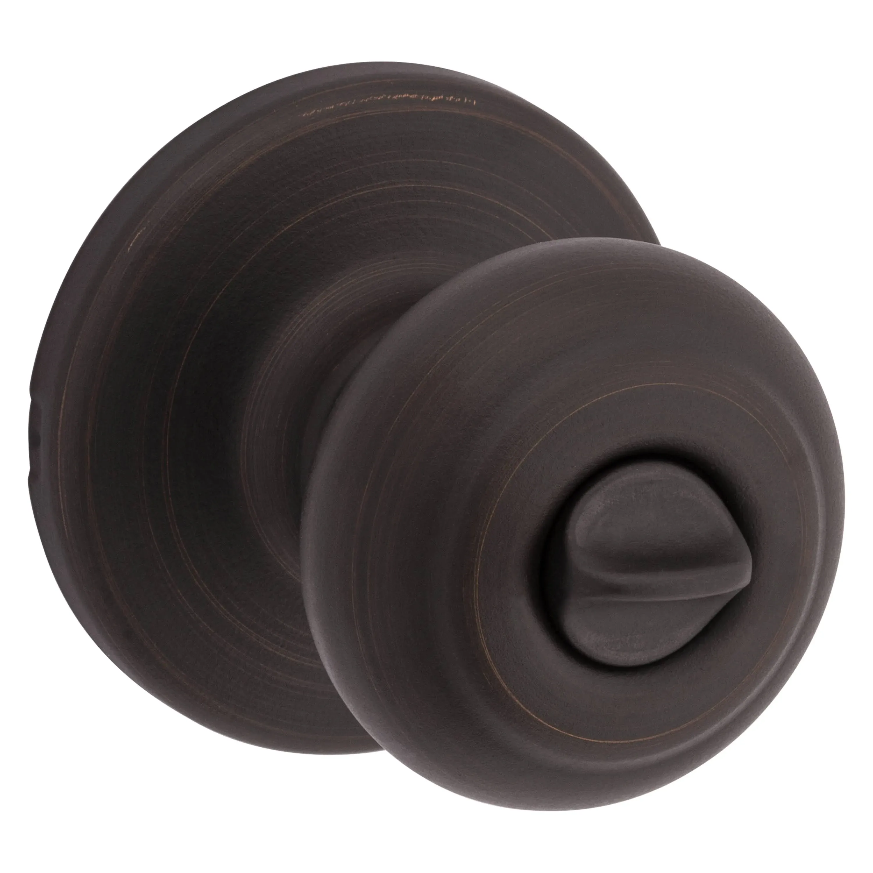 1/Kwikset Microban Bed &amp; Bath Knob 93001-868 Venetian Bronze NEW (7)