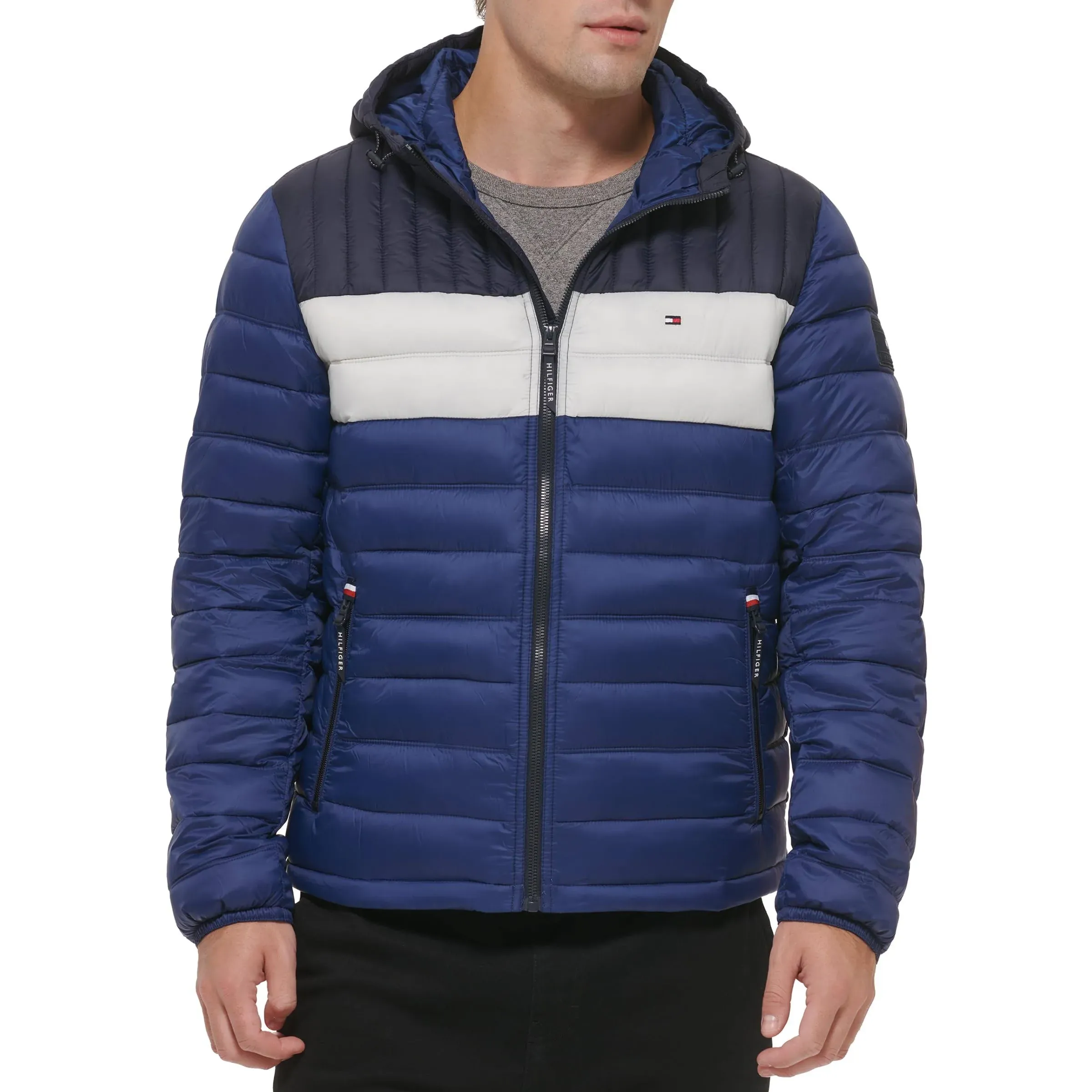 Tommy Hilfiger Men's Water Resistant Ultra Loft Filled Hooded Puffer Jacket