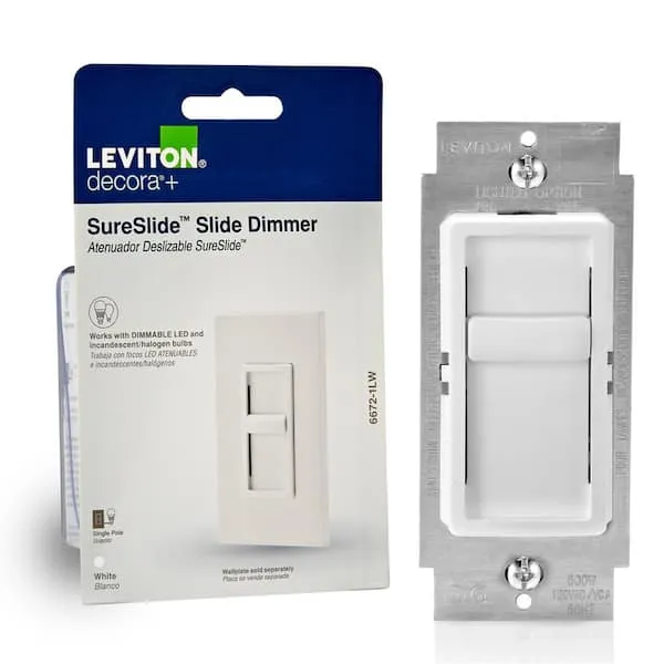 Leviton SureSlide Dimmer 6672-1LW