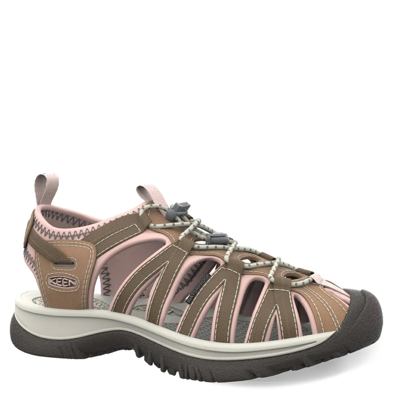 Keen Whisper Sandals Women's Toasted Coconut/Peach Whip / 11 / M