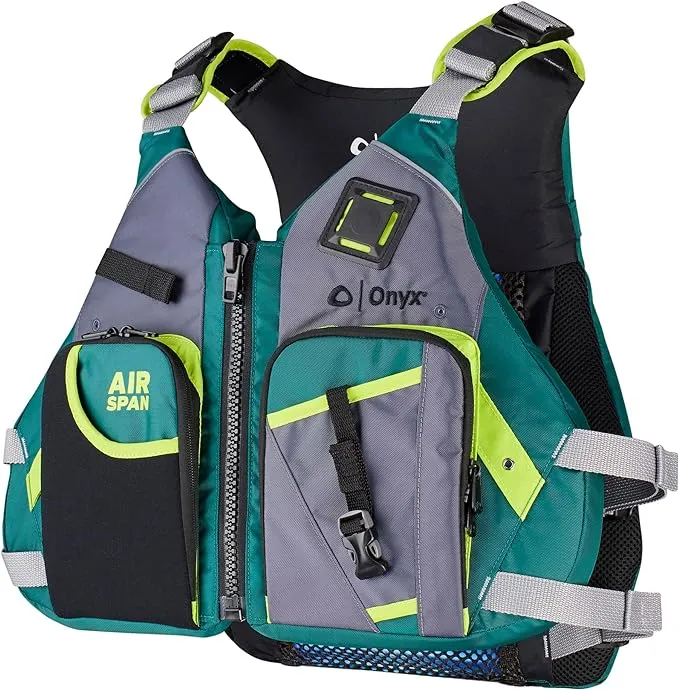 Onyx Airspan Angler Life Jacket - M/L - Green