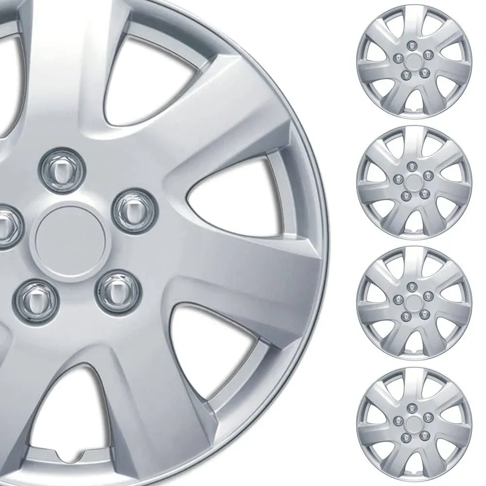 (4-Pack) Bdk Premium Hubcaps 16 inch Wheel Rim Cover Hub Caps OEM Style ...