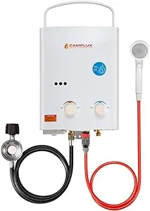 Camplux 5L 1.32 GPM Outdoor Portable Propane Tankless Water Heater