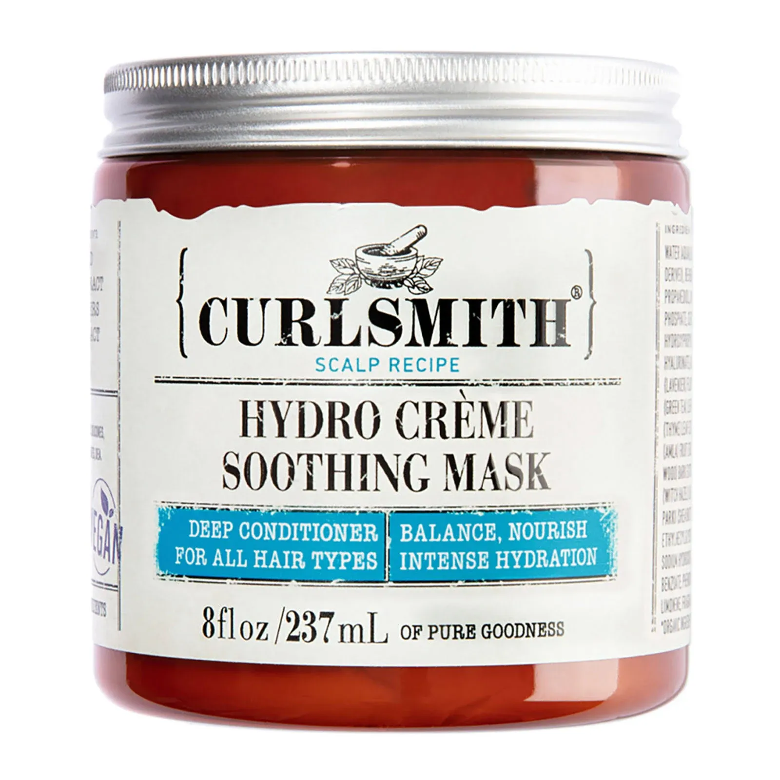 Curlsmith - Hydro Crème Soothing Mask - Vegan Soothing Deep Conditioner for any Hair Type, Encourages Growth(237ml)