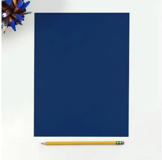 8 1/2 x 11 Cardstock Navy 50 Qty.