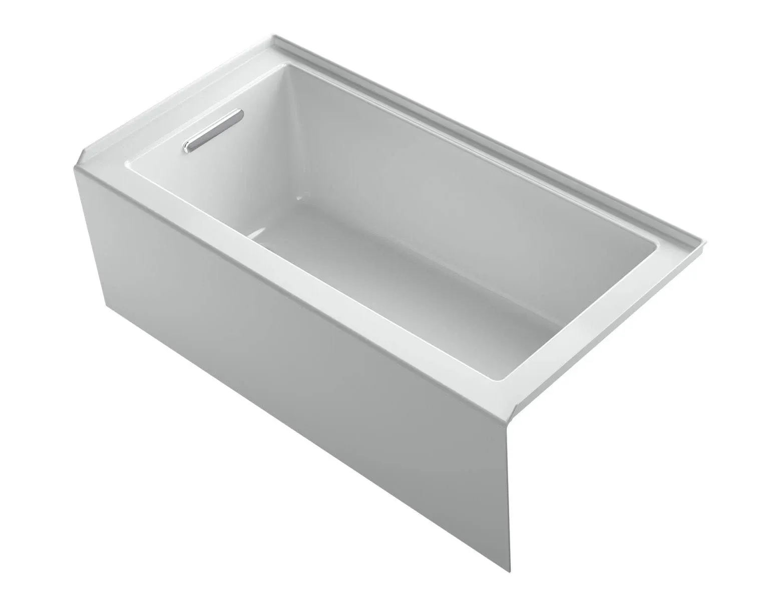 Kohler K-1956-LA Underscore 60" x 30" Alcove Bath, Left Drain - Ice Grey