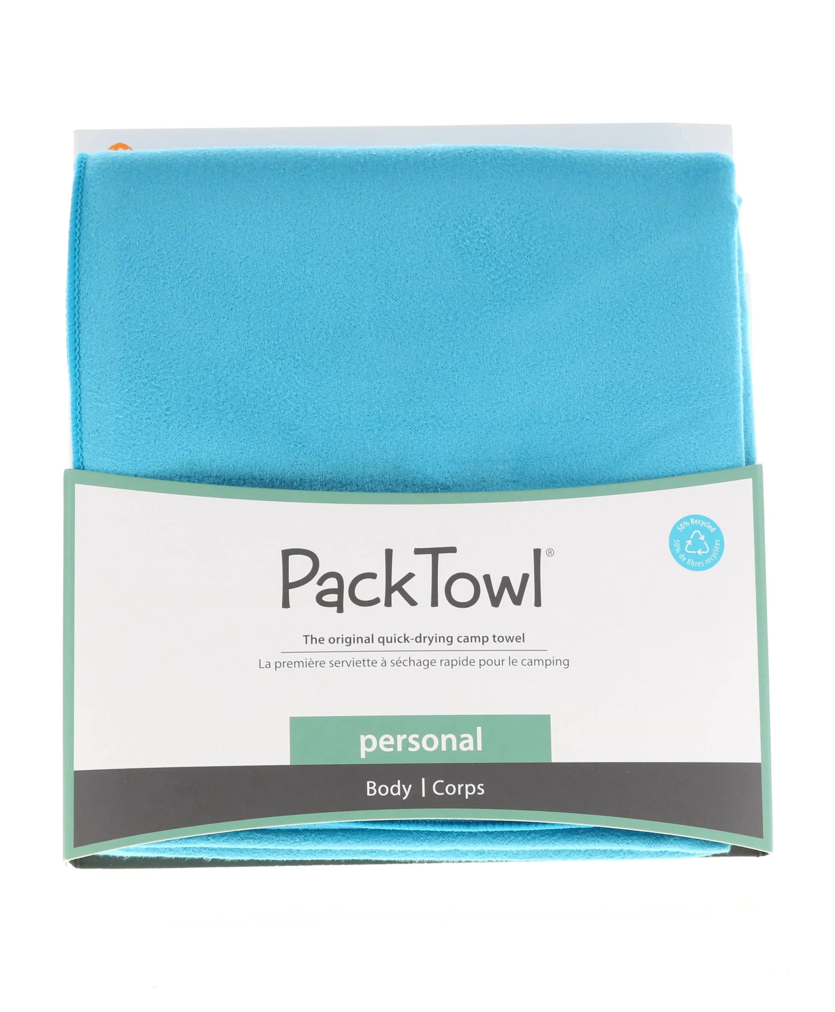 PackTowl Personal Ultralight Microfiber Camping and Travel Towel, Lake, Body