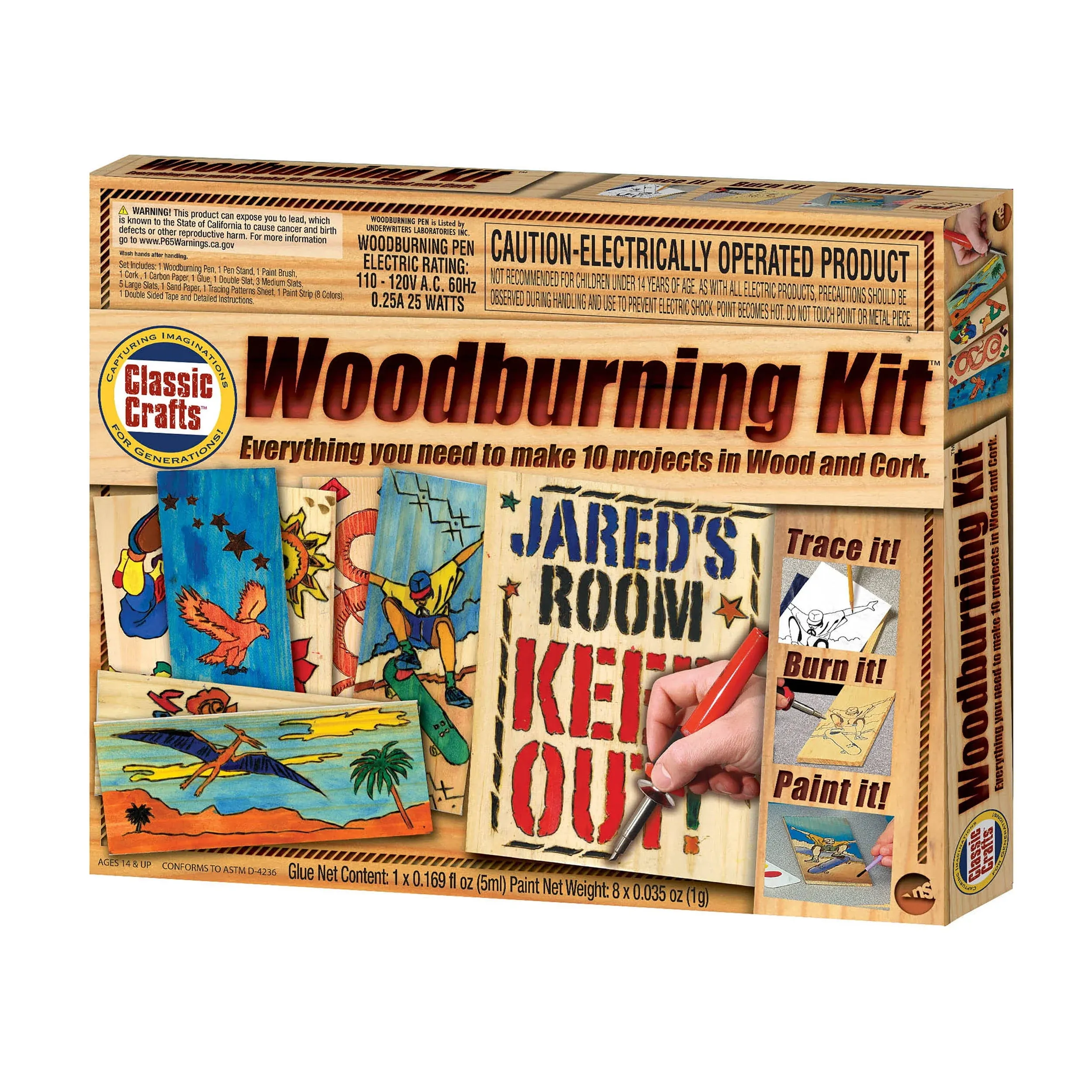 NSI Wood Burning Kit, Multi, Model:7733