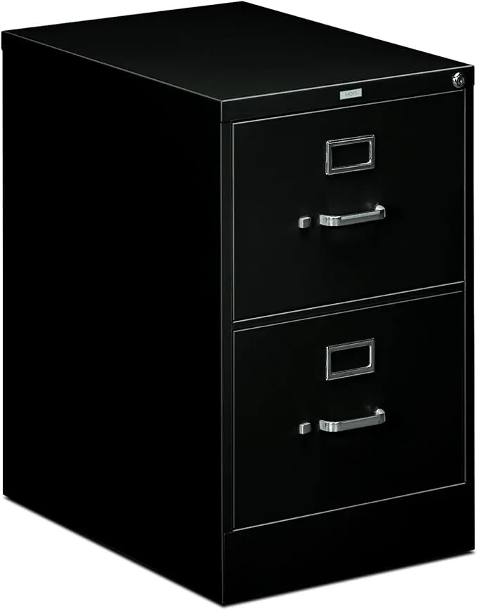 HON 510 Series 2-Drawer, Full-Suspension File, Legal, Black