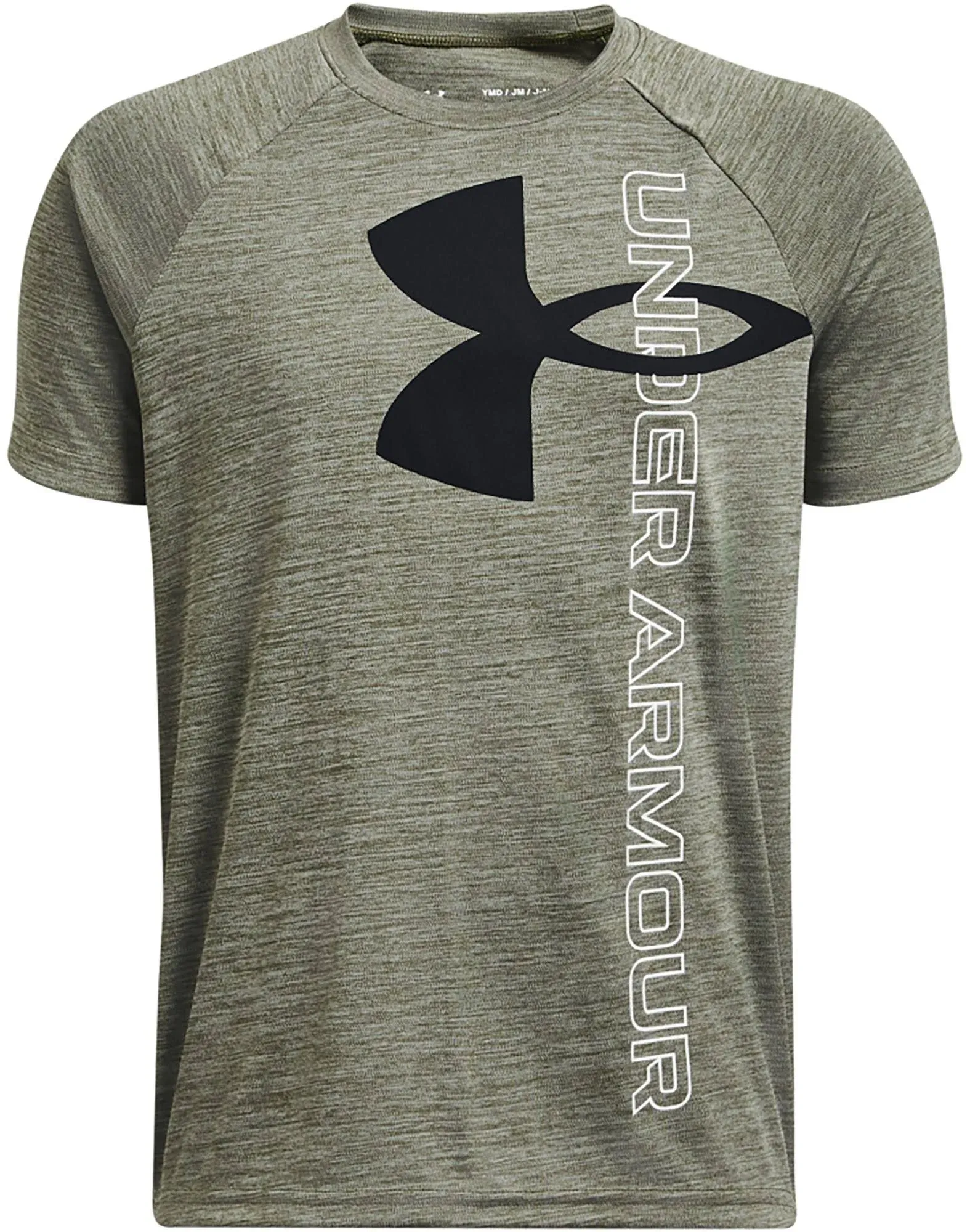 Under Armour Boys' Tech Split Logo Hybrid Short-Sleeve T-Shirt