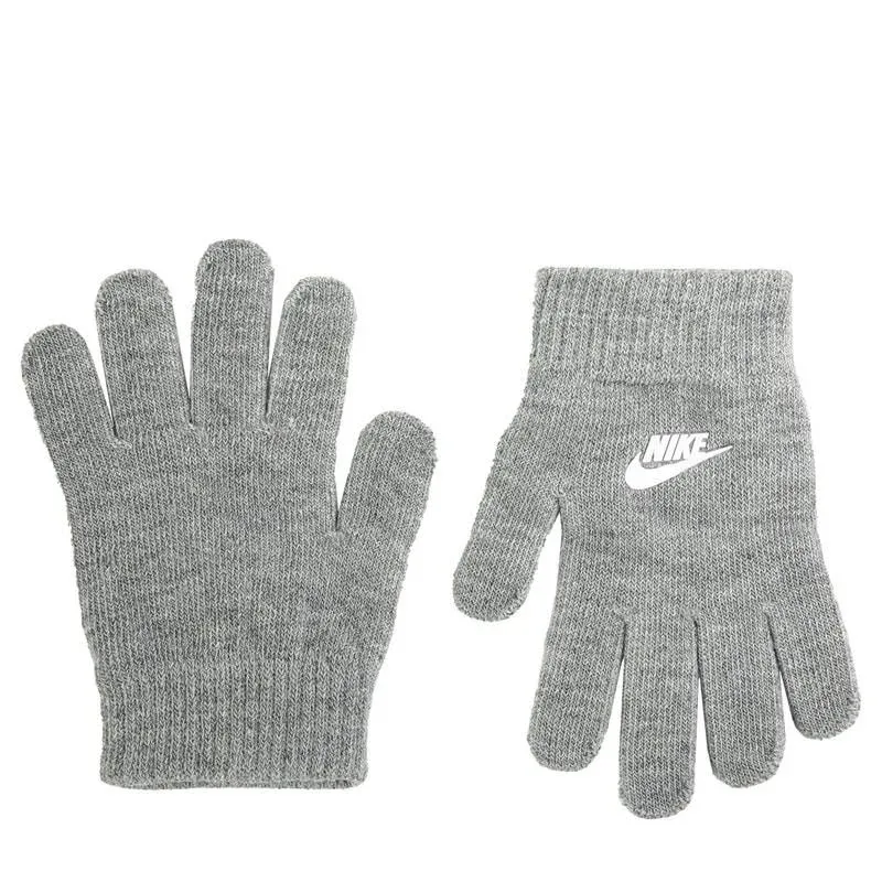 Boys 8-20 Nike Swoosh Beanie & Gloves Set, Grey