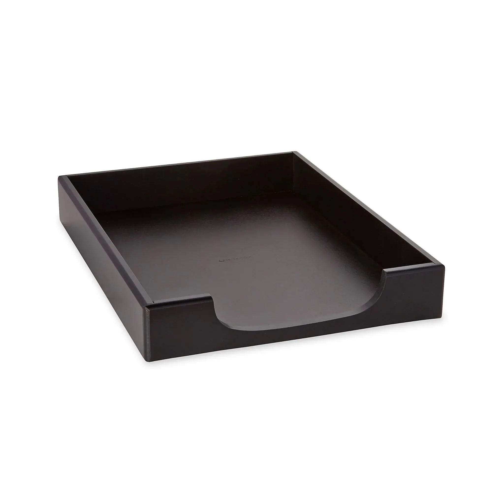 Rolodex Wood Tones Letter Desk Tray Wood Black