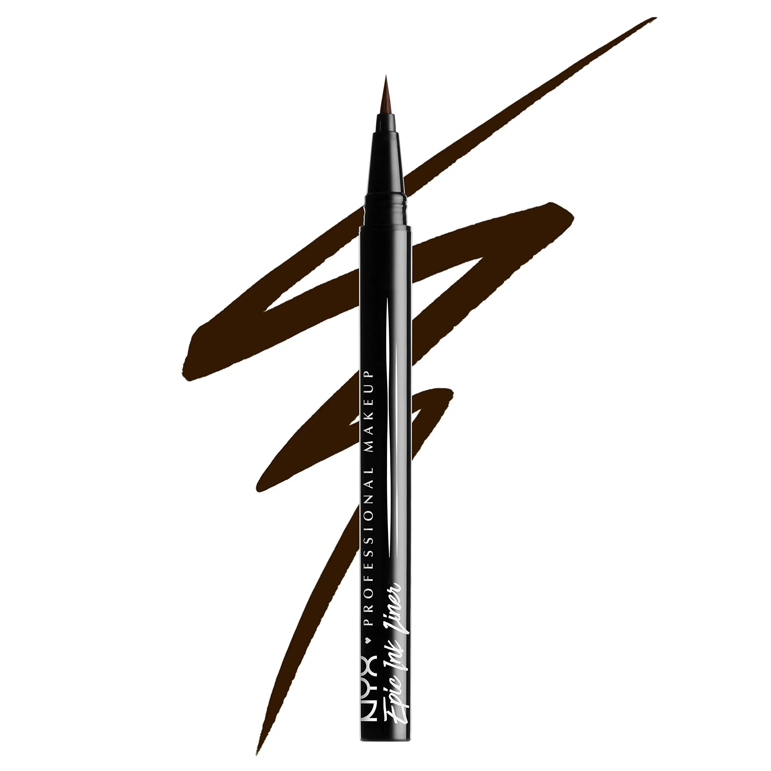 NYX Professional Makeup Epic Ink Waterproof Eyeliner - Vegan Formula Brown - 0.03 fl oz