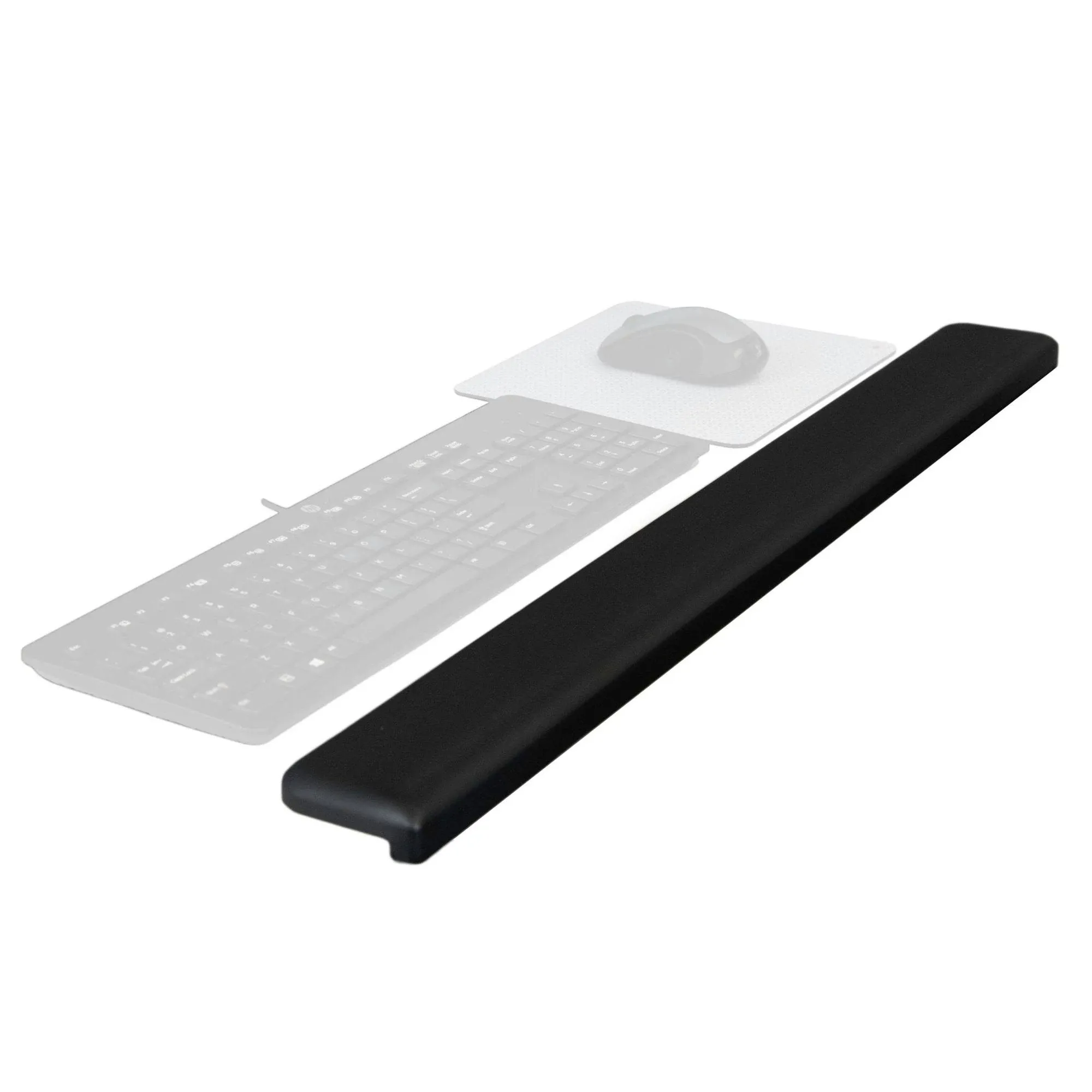 3M - Gel Wrist Rest for Standing Desks, 30.13 x 3.25, Black