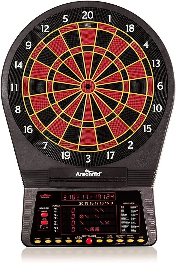 Arachnid Cricket Pro 800 Electronic Dartboard with NylonTough Segments for Improved Durability and Playability and Micro-Thin Segment Dividers for ReducedBounce-Outs , Black