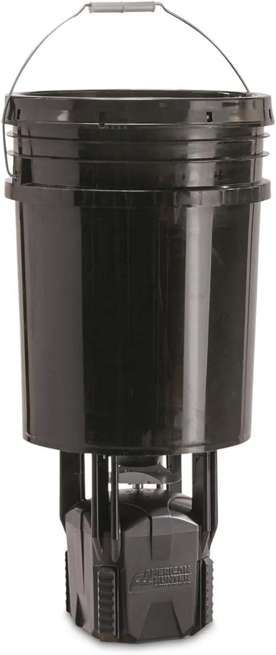 American Hunter 5-Gallon Digital Hanging Bucket Feeder, Black, One Size (AH-XDE40B)