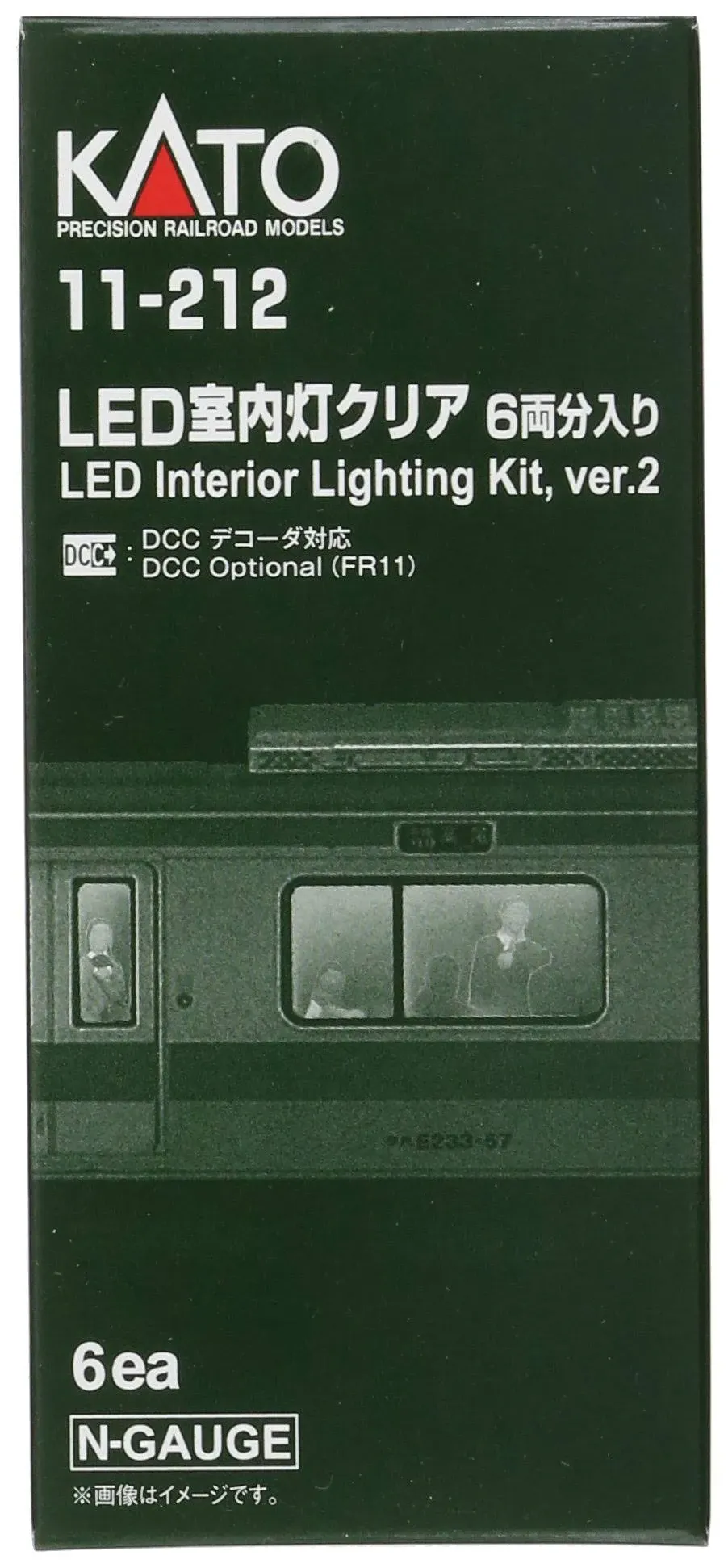 KATO N gauge LED interior light clear 6 cars included 11-212 Model railroad