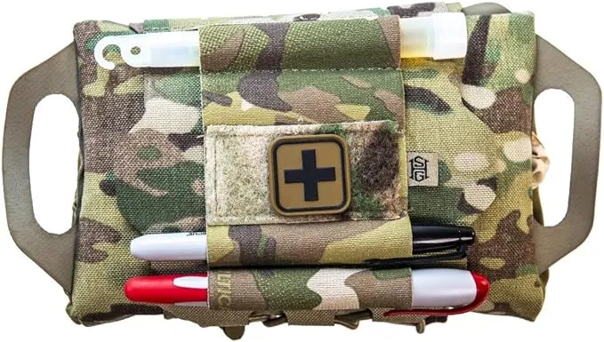 High Speed Gear Reflex IFAK System | Roll and Carrier | Medical Supply Holder (Multicam)