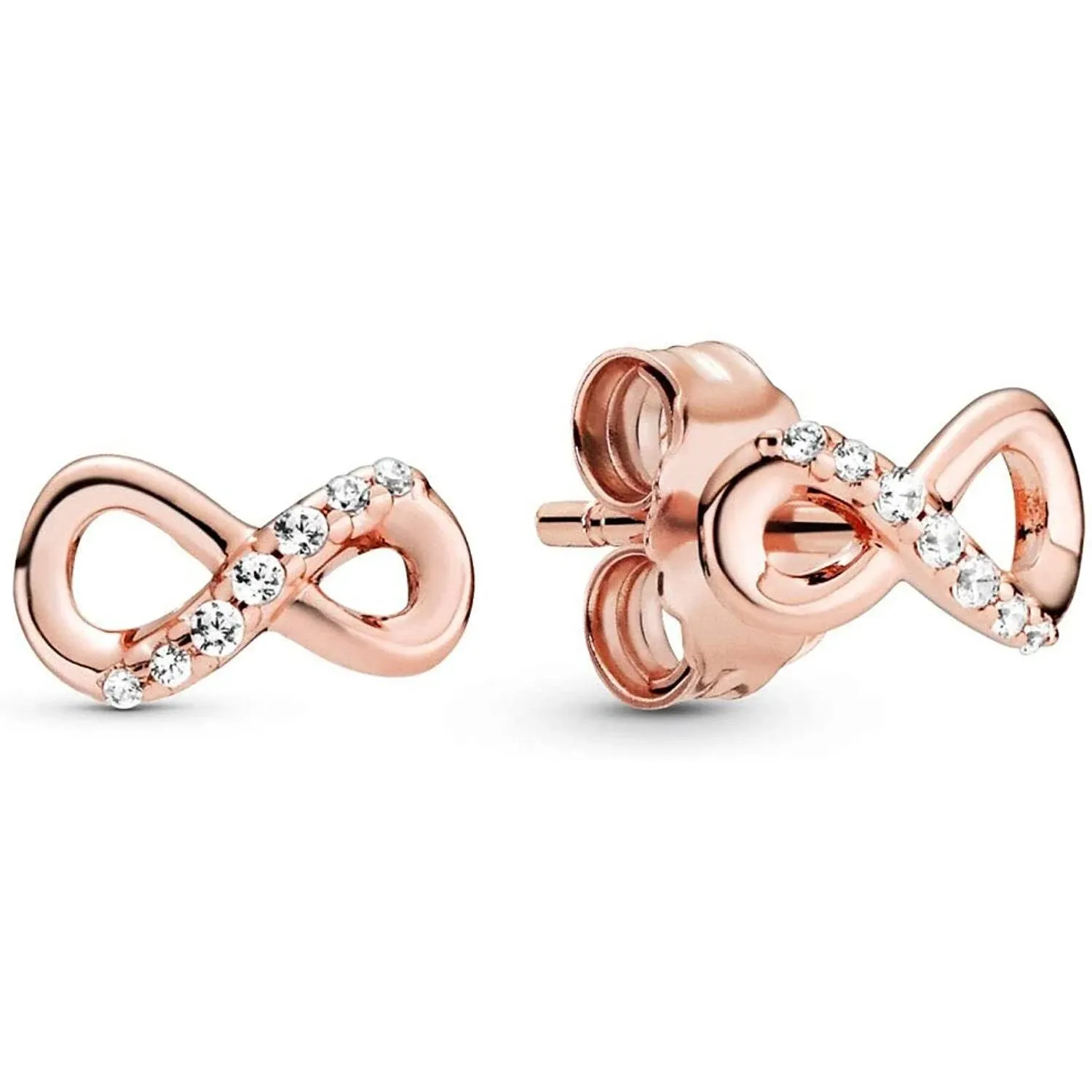 Pandora Rose Sparkling Infinity Stud Earrings 288820C01