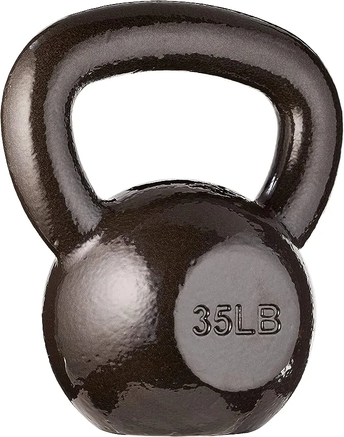 Amazon Basics Cast Iron Kettlebell with Enamel Finish